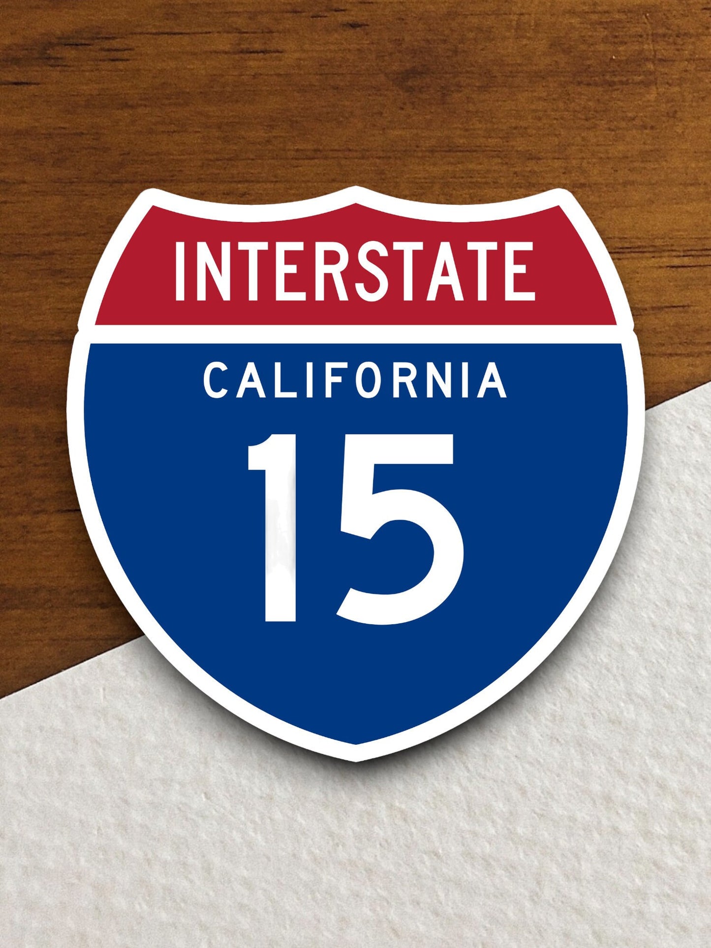 Interstate route  15 California sticker, California sticker, Interstate Highway Sign Expressway Stickers, Highway Sign Road Trip Sticker