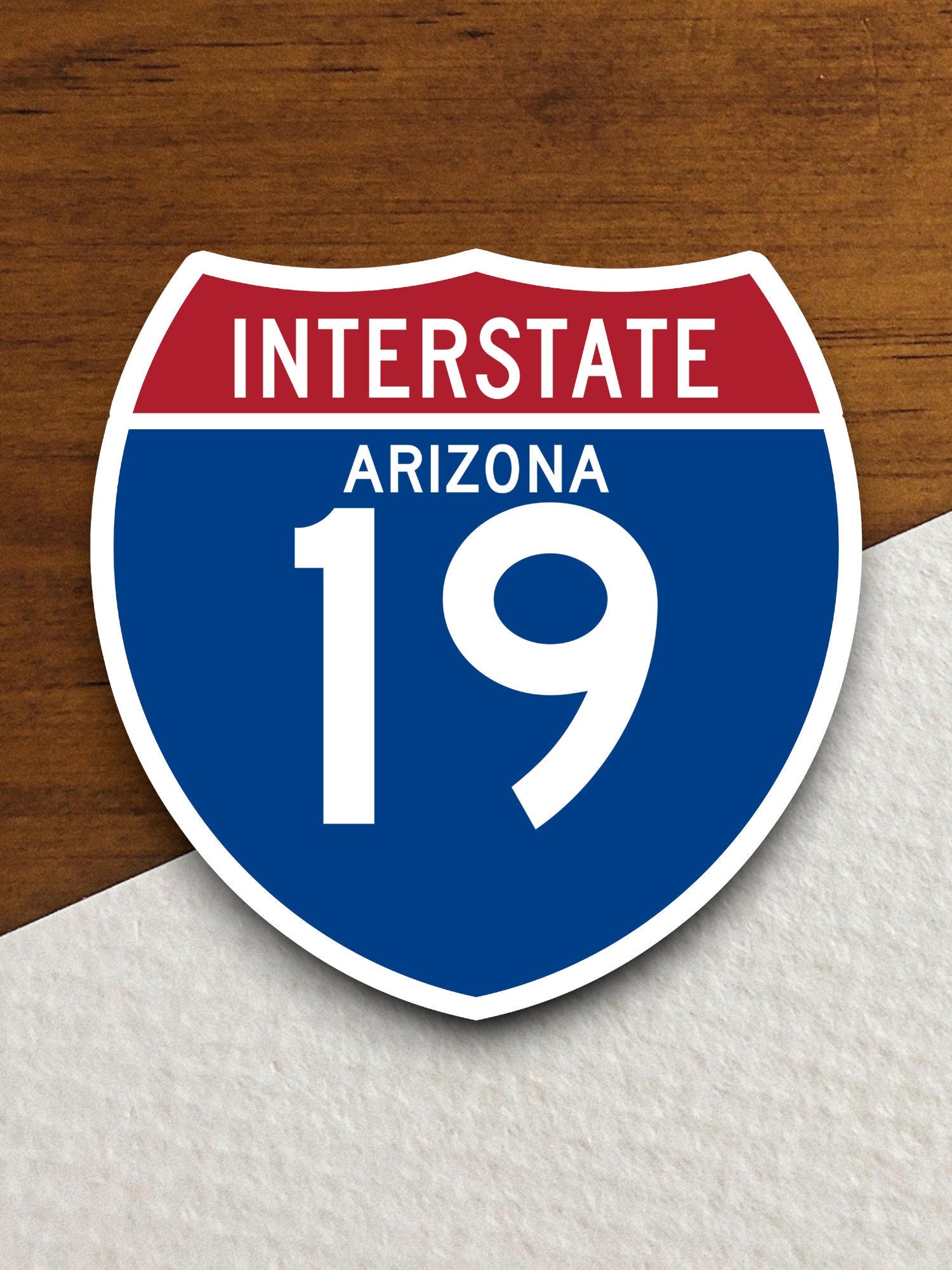 Interstate route  19 arizona sticker, Interstate Highway Sign Expressway Stickers, Highway Sign Road Trip Sticker, Room Décor