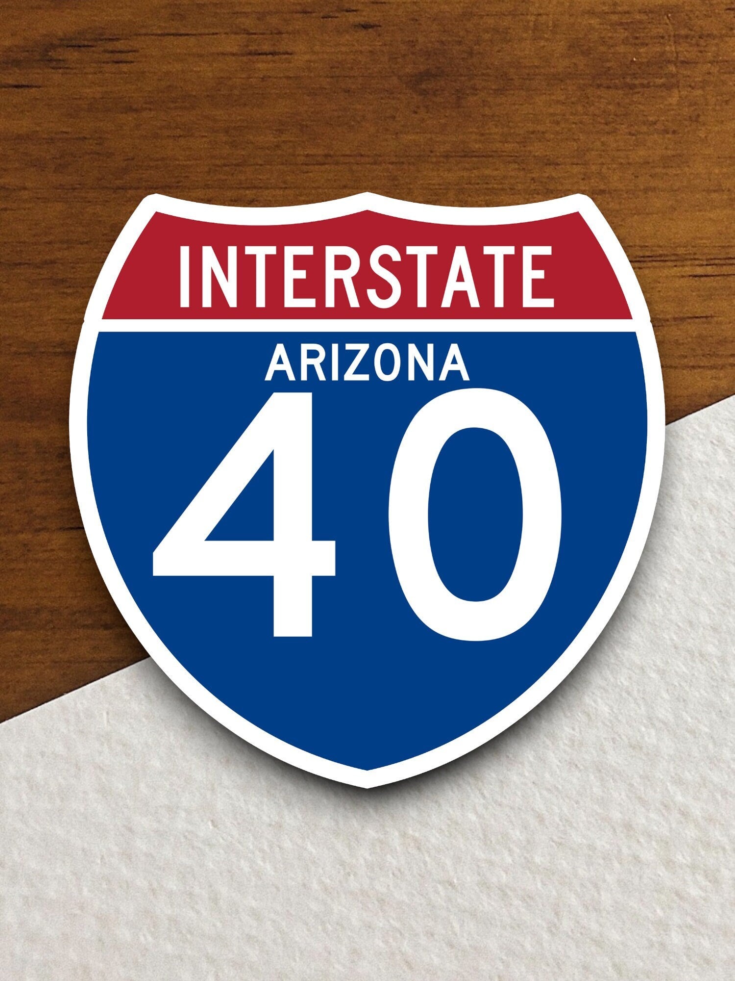 Interstate route  40 arizona sticker, Interstate Highway Sign Expressway Stickers, Highway Sign Road Trip Sticker, Room Décor