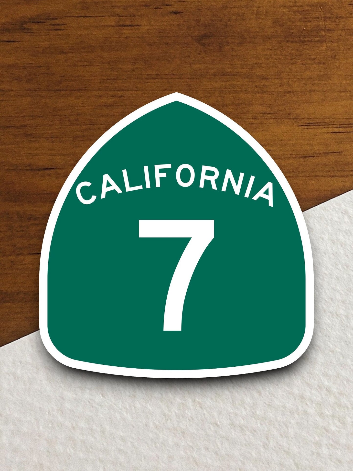 California state route 7 road sign sticker, road trip sticker, highway sign, room decor, travel sticker