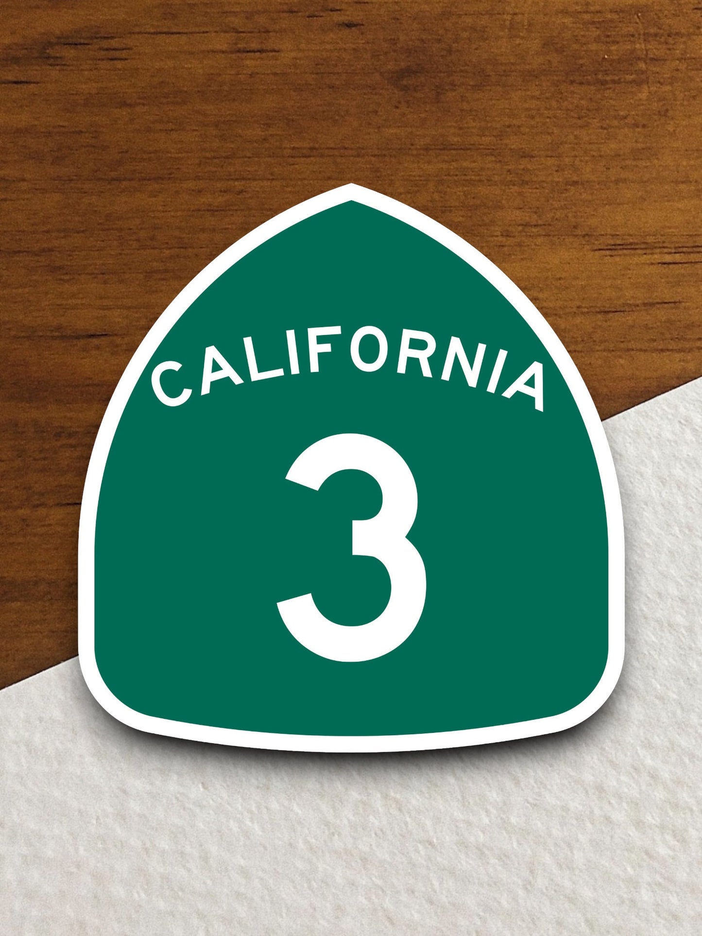 California state route 3 road sign sticker, road trip sticker, highway sign, room decor, travel sticker