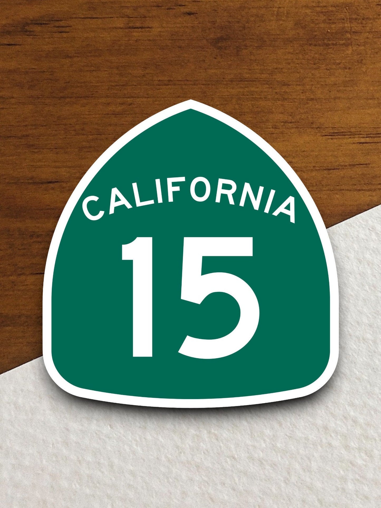 California state route 15 road sign sticker, road trip sticker, highway sign, room decor, travel sticker