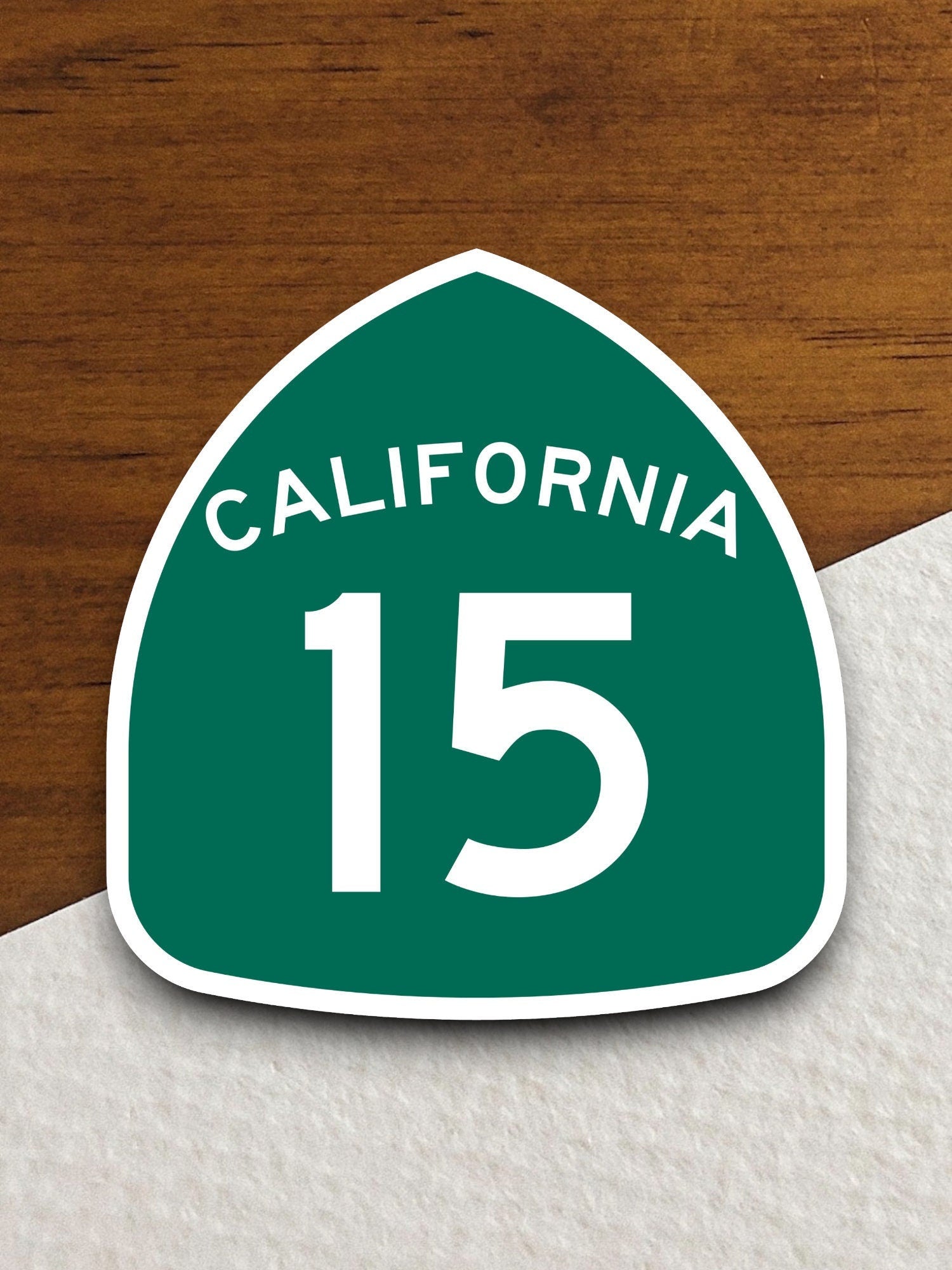 California state route 15 road sign sticker, road trip sticker, highway sign, room decor, travel sticker