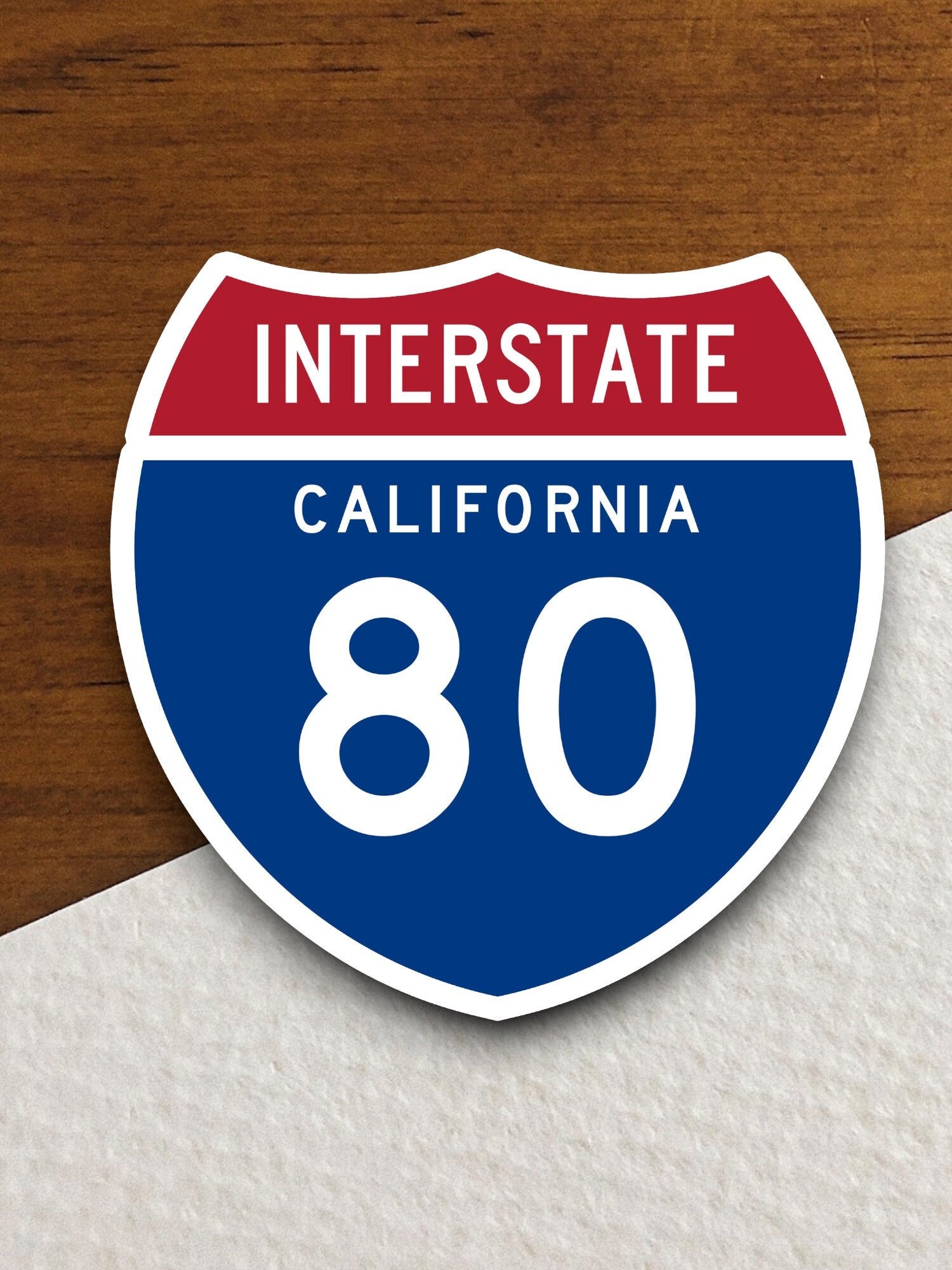 Interstate route  80 california sticker, California sticker, Interstate Highway Sign Expressway Stickers, Highway Sign Road Trip Sticker