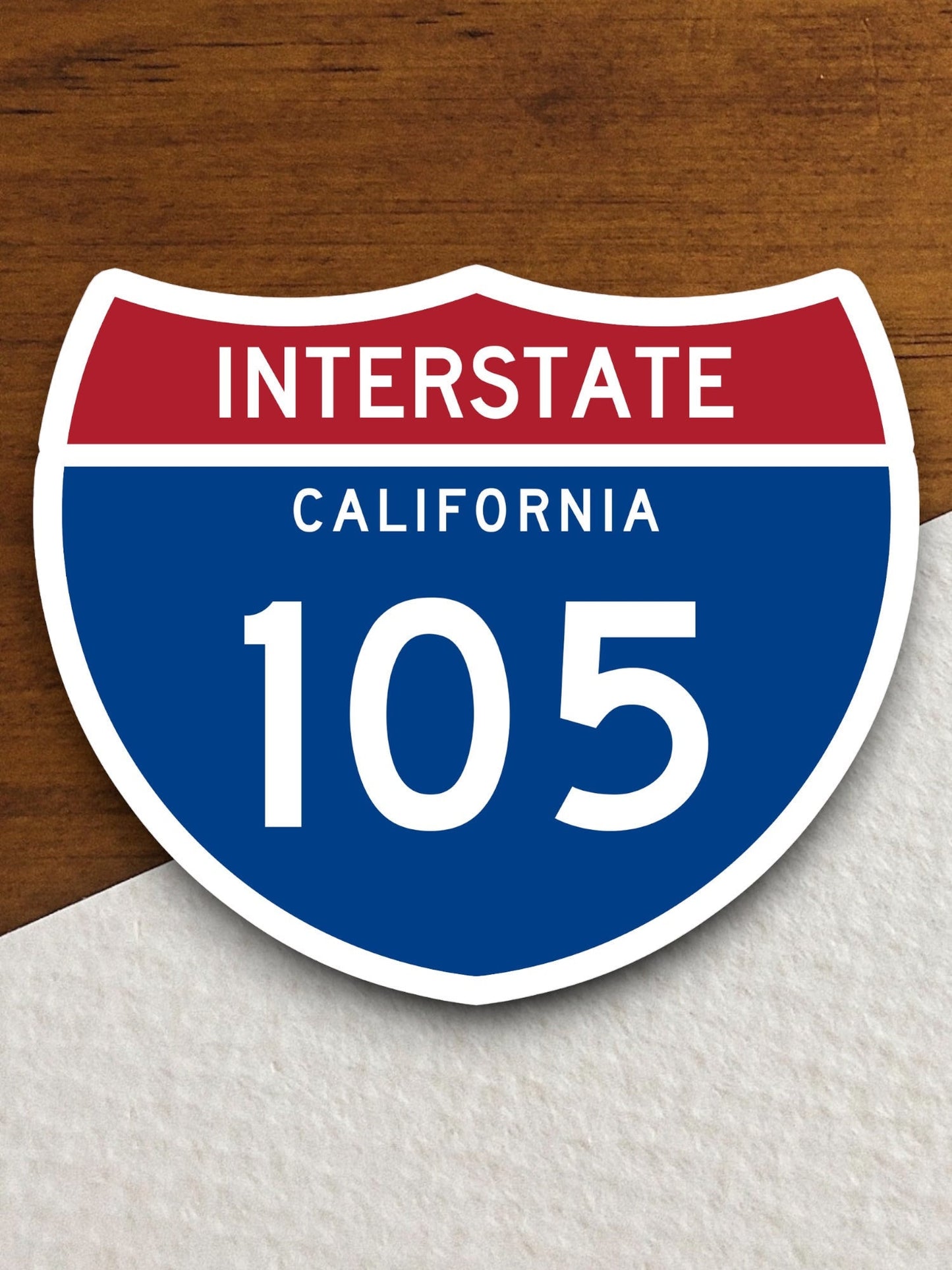 Interstate route  105 california sticker, California sticker, Interstate Highway Sign Expressway Stickers, Highway Sign Road Trip Sticker