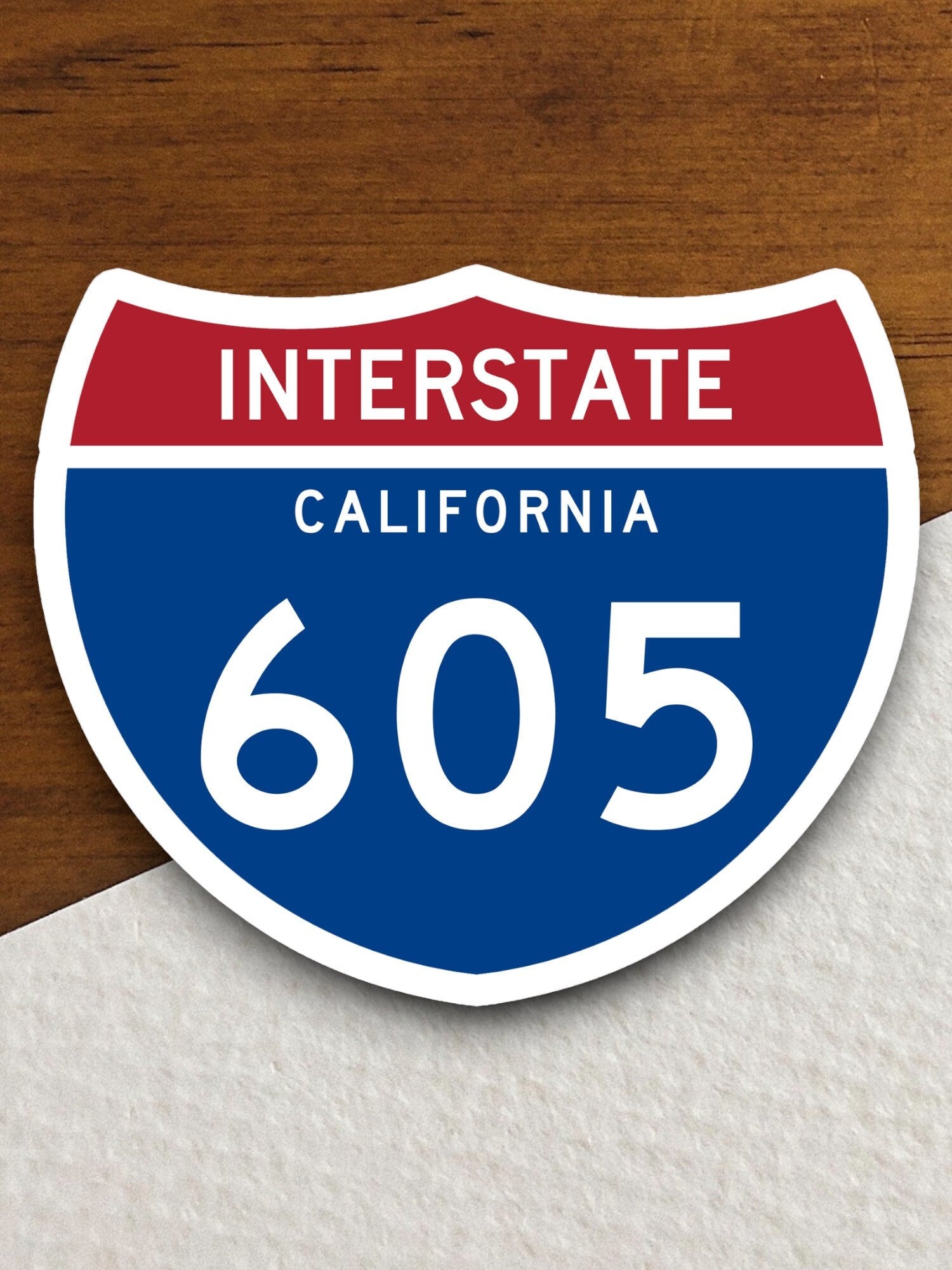 Interstate route  605 california sticker, California sticker, Interstate Highway Sign Expressway Stickers, Highway Sign Road Trip Sticker