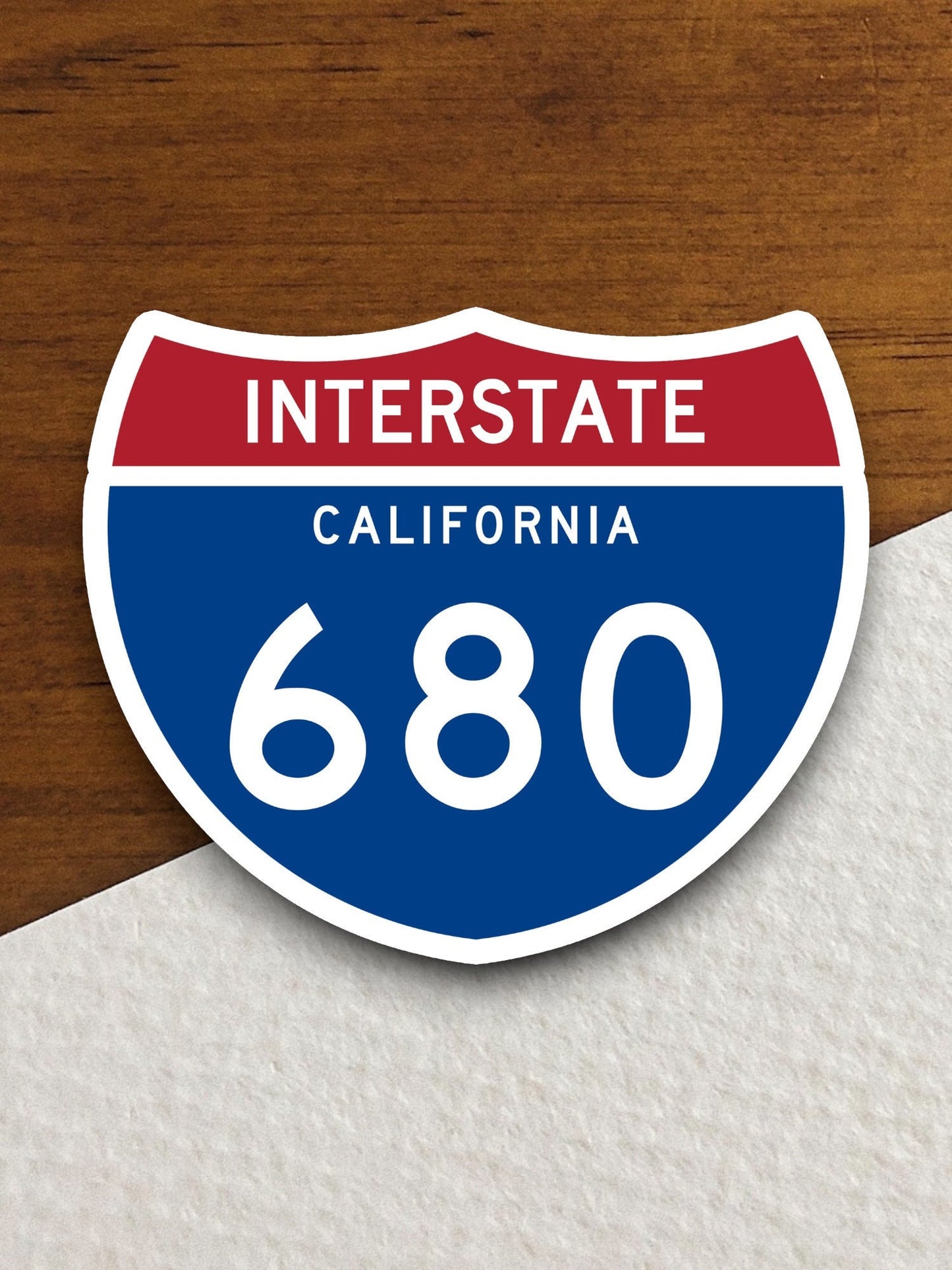 Interstate route  680 california sticker, California sticker, Interstate Highway Sign Expressway Stickers, Highway Sign Road Trip Sticker