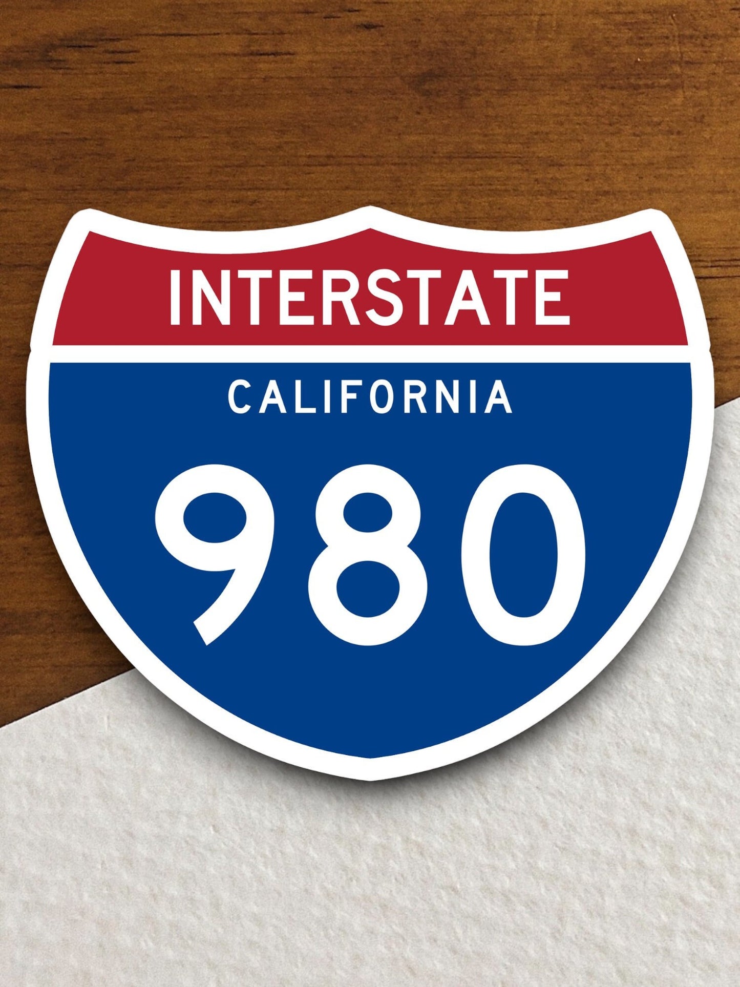 Interstate route  980 california sticker, California sticker, Interstate Highway Sign Expressway Stickers, Highway Sign Road Trip Sticker