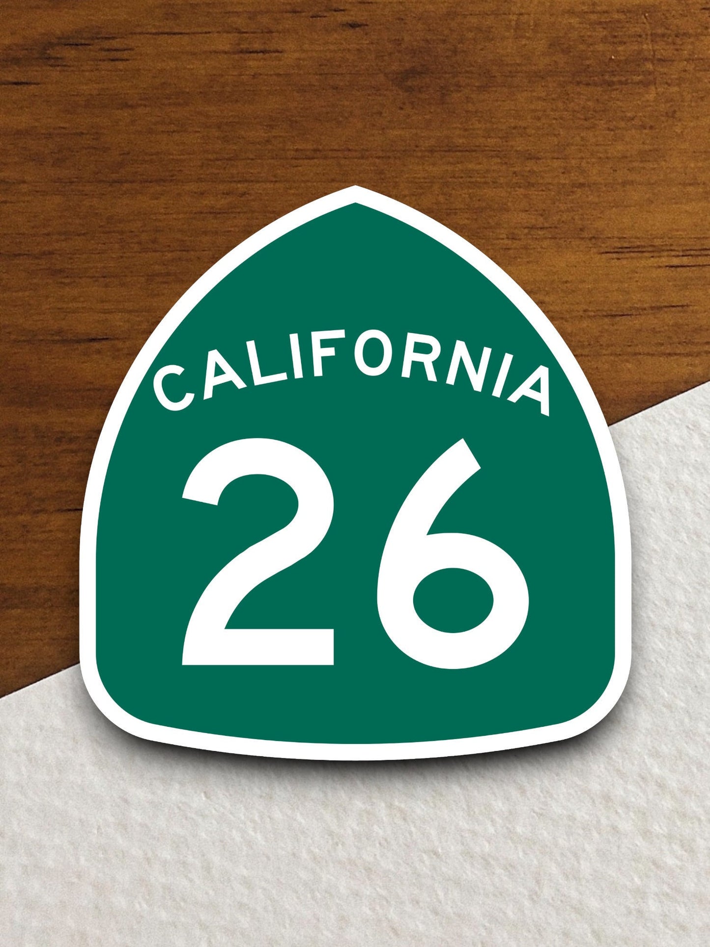 California state route 26 road sign sticker, road trip sticker, highway sign, room decor, travel sticker