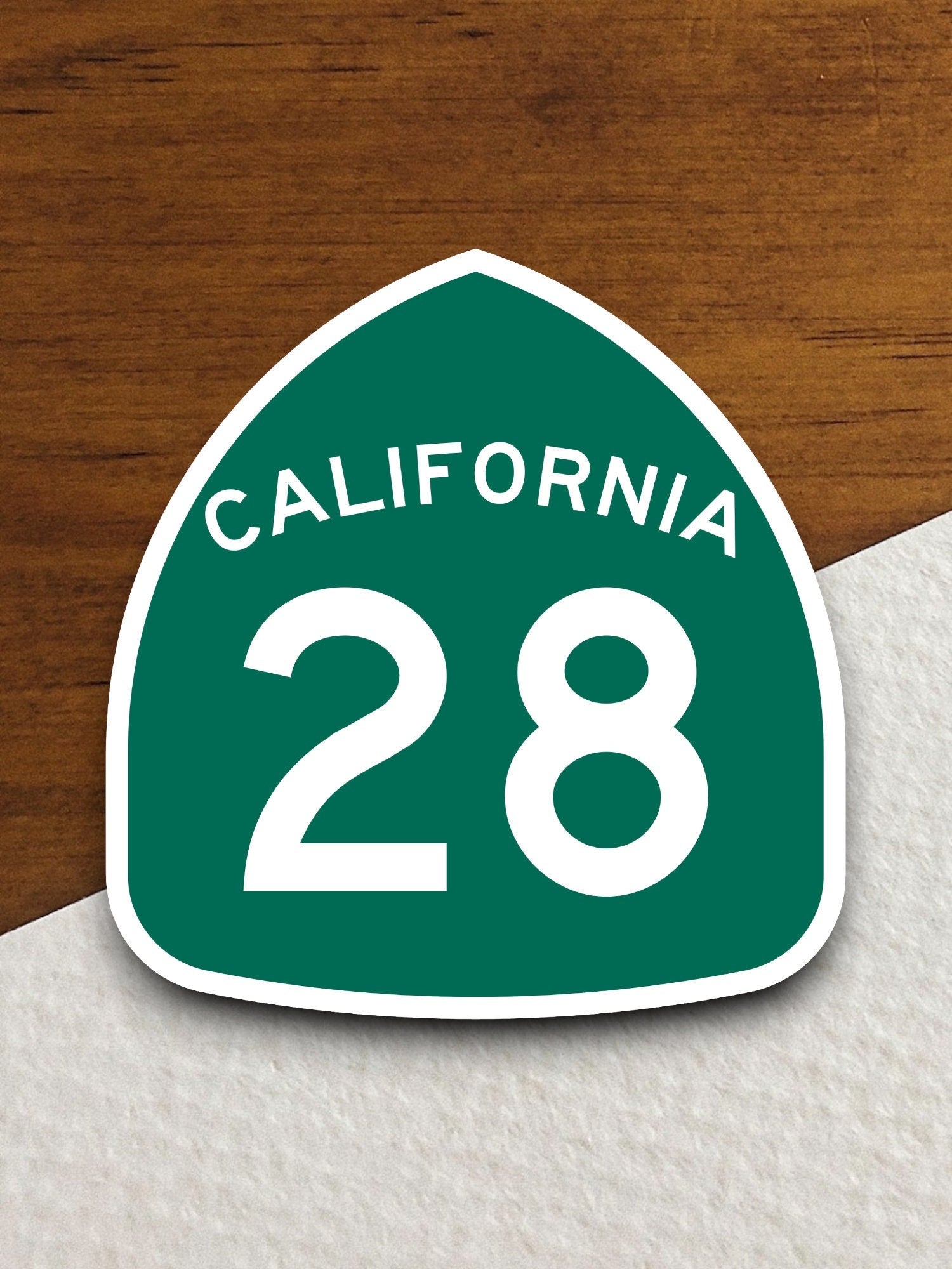 California state route 28 road sign sticker, road trip sticker, highway sign, room decor, travel sticker