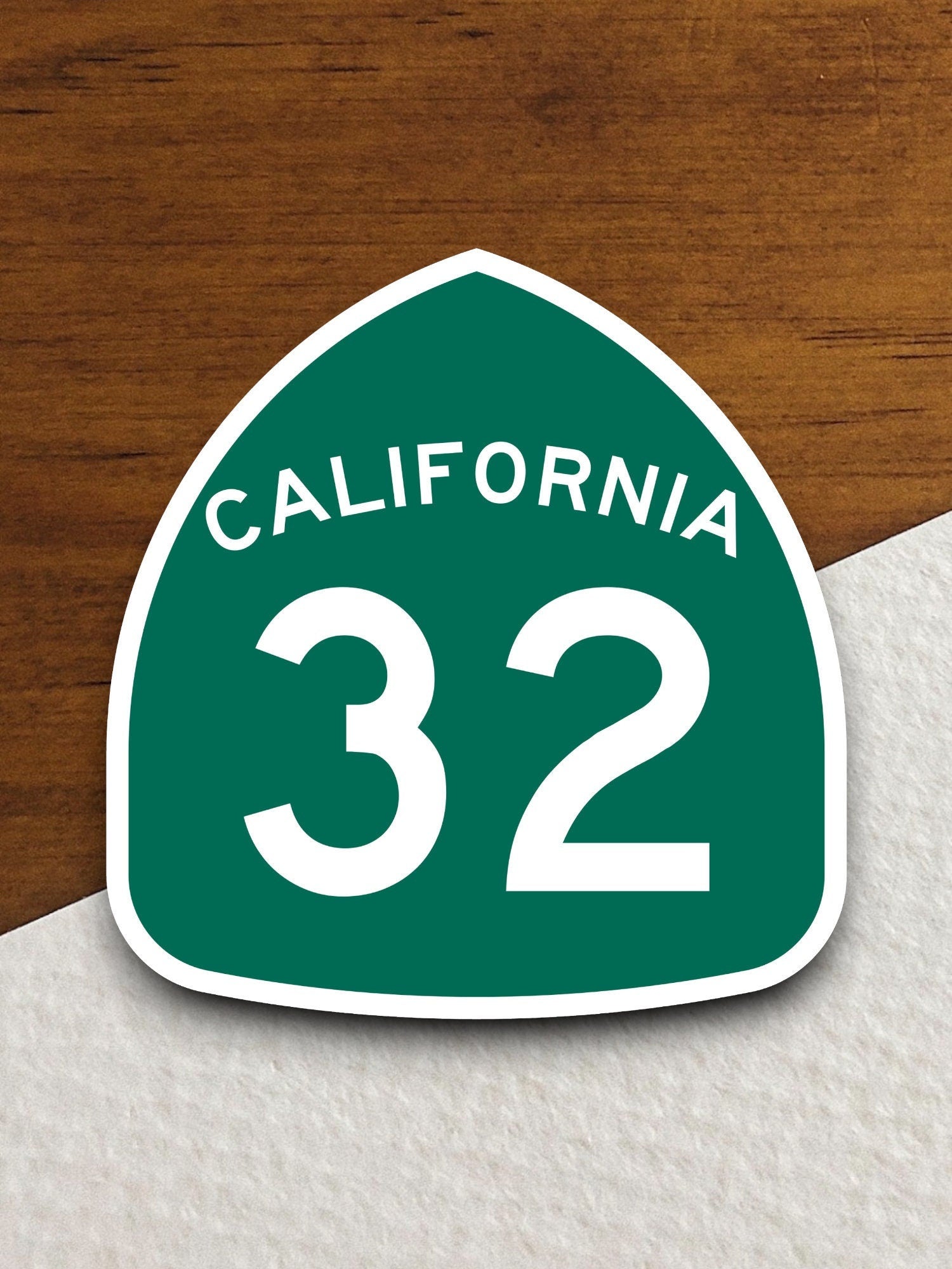 California state route 32 road sign sticker, road trip sticker, highway sign, room decor, travel sticker