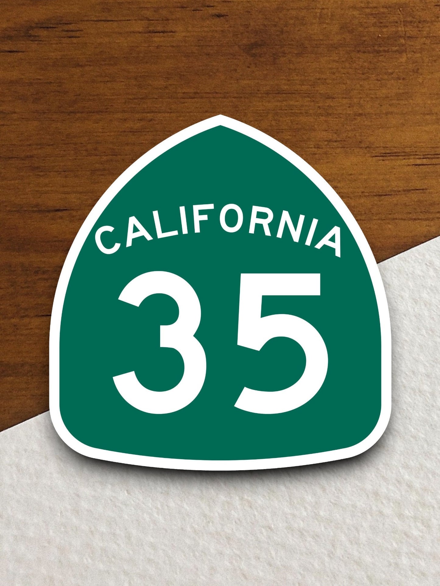 California state route 35 road sign sticker, road trip sticker, highway sign, room decor, travel sticker