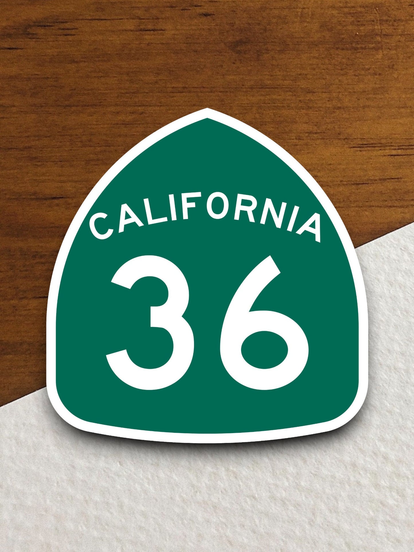 California state route 36 road sign sticker, road trip sticker, highway sign, room decor, travel sticker