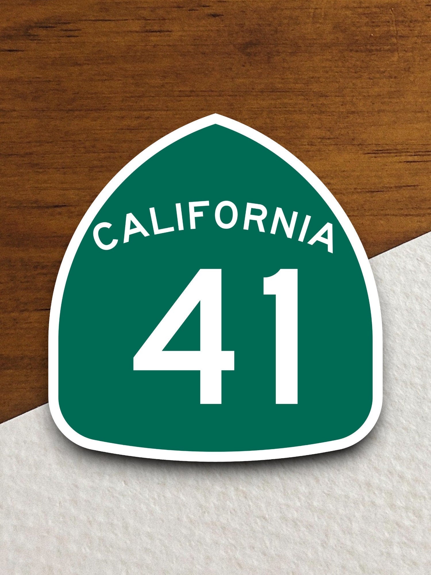 California state route 41 road sign sticker, road trip sticker, highway sign, room decor, travel sticker