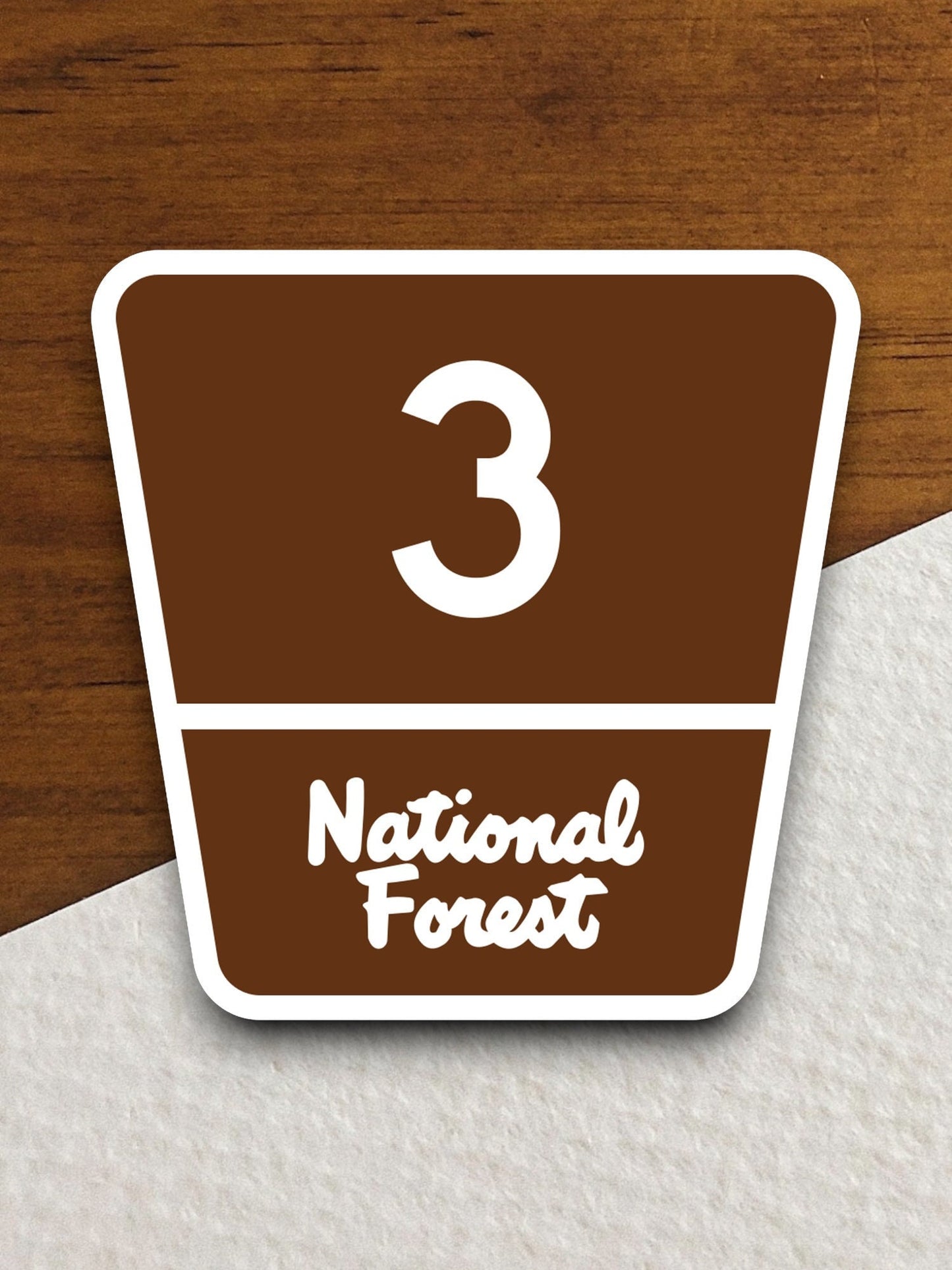 National Forest Highway route 3 road sign sticker, road trip sticker, highway sign, room decor, travel sticker