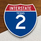 Interstate route  2 texas sticker, Texas sticker, Interstate Highway Sign Expressway Stickers, Highway Sign Road Trip Sticker, Room Décor