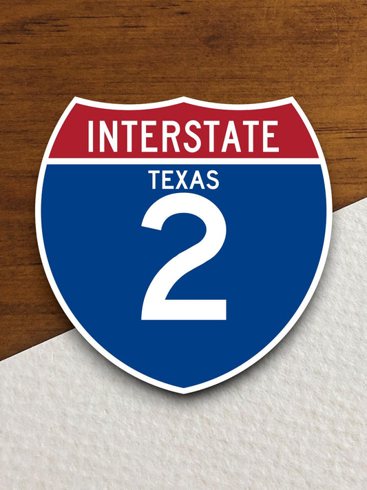 Interstate route  2 texas sticker, Texas sticker, Interstate Highway Sign Expressway Stickers, Highway Sign Road Trip Sticker, Room Décor