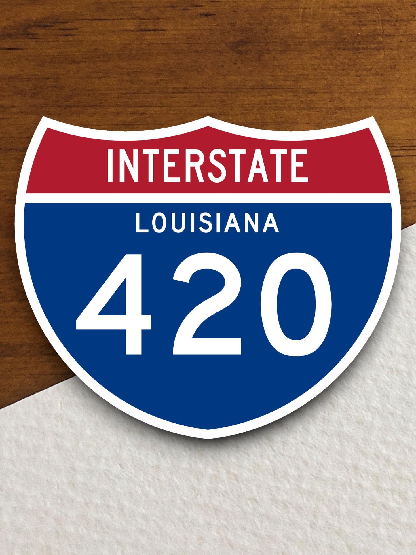 Interstate route  420 louisiana sticker, Interstate Highway Sign Expressway Stickers, Highway Sign Road Trip Sticker, Room Décor