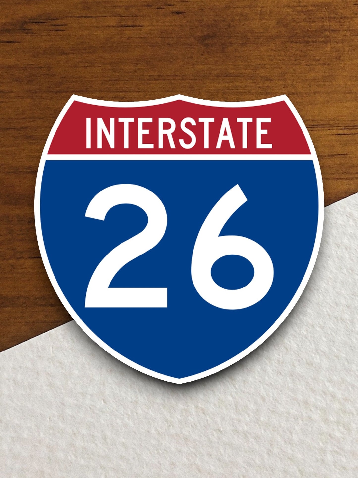 Interstate route  26 sticker, Interstate Highway Sign Expressway Stickers, Highway Sign Road Trip Sticker, Room Décor