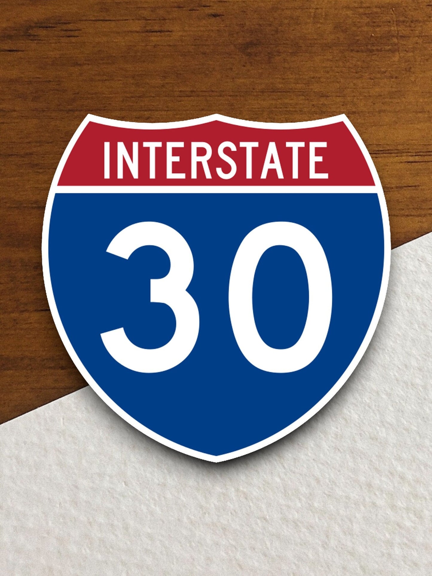 Interstate route  30 sticker, Interstate Highway Sign Expressway Stickers, Highway Sign Road Trip Sticker, Room Décor