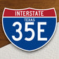 Interstate route  35e texas sticker, Texas sticker, Interstate Highway Sign Expressway Stickers, Highway Sign Road Trip Sticker, Room Décor