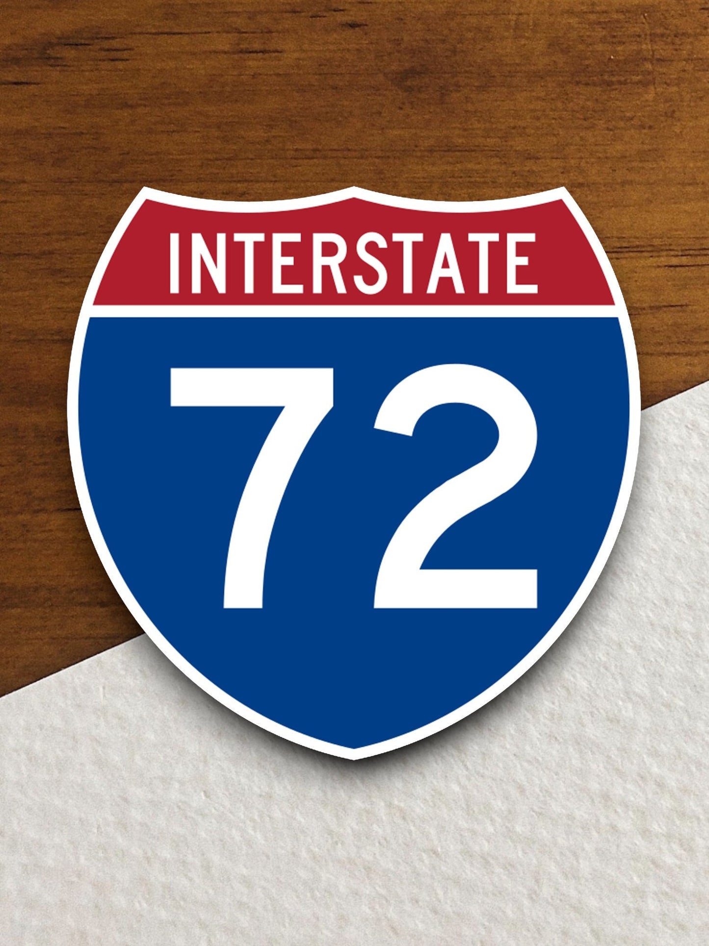 Interstate route  72 sticker, Interstate Highway Sign Expressway Stickers, Highway Sign Road Trip Sticker, Room Décor