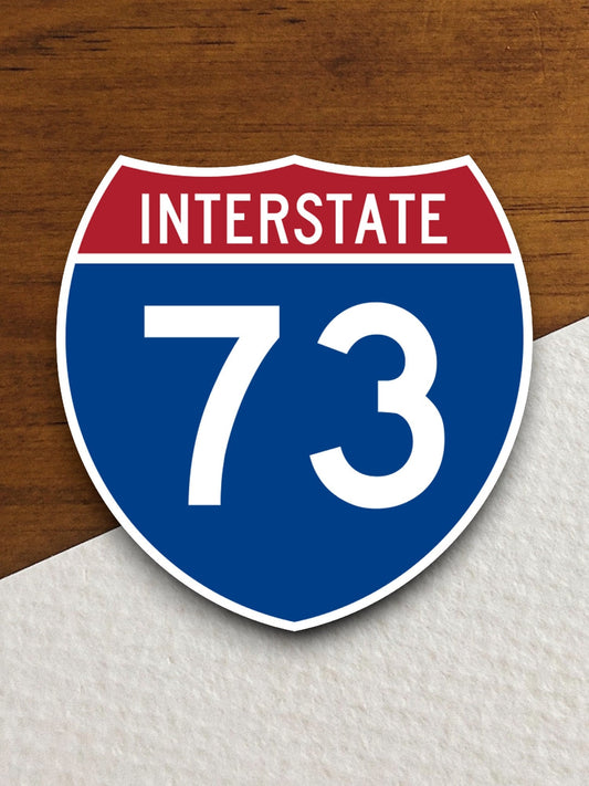 Interstate route  73 sticker, Interstate Highway Sign Expressway Stickers, Highway Sign Road Trip Sticker, Room Décor