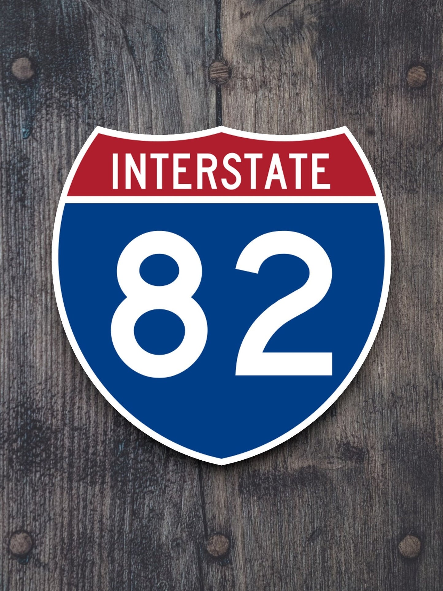 Interstate route  82 sticker, Interstate Highway Sign Expressway Stickers, Highway Sign Road Trip Sticker, Room Décor