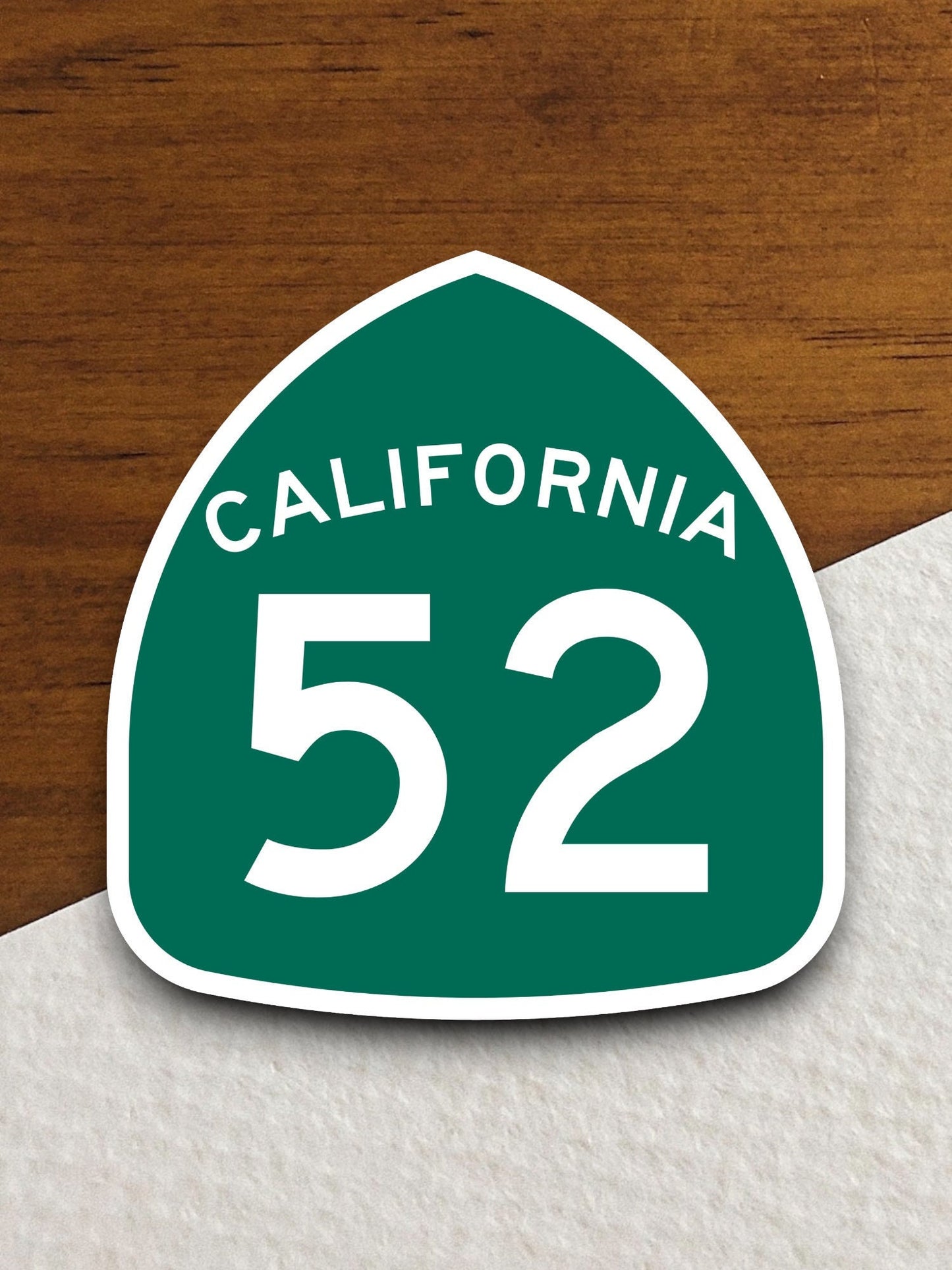 California state route 52 road sign sticker, road trip sticker, highway sign, room decor, travel sticker