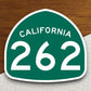 California state route 262 road sign sticker, road trip sticker, highway sign, room decor, travel sticker