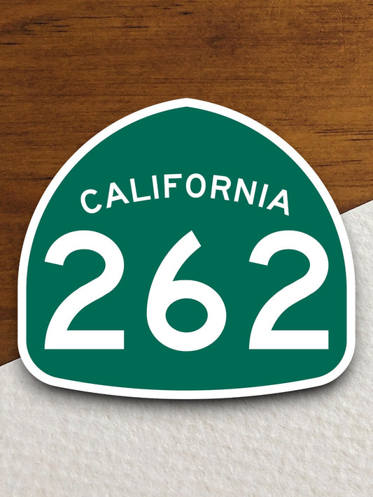 California state route 262 road sign sticker, road trip sticker, highway sign, room decor, travel sticker