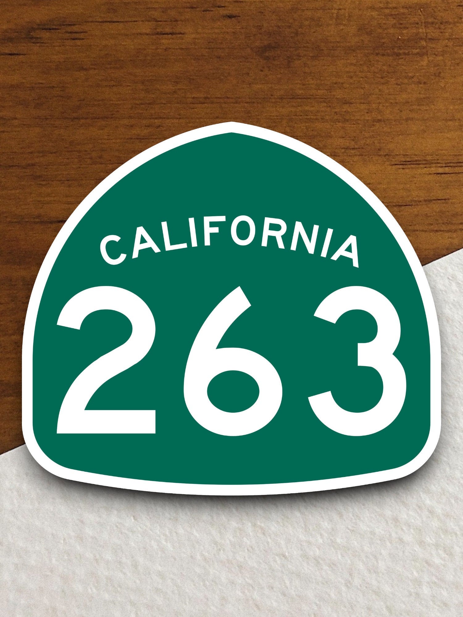 California state route 263 road sign sticker, road trip sticker, highway sign, room decor, travel sticker