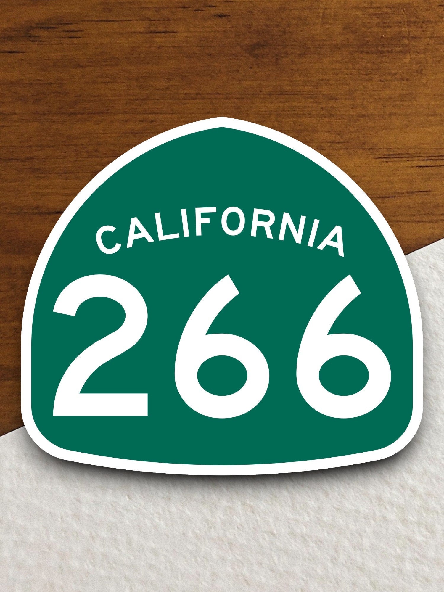 California state route 266 road sign sticker, road trip sticker, highway sign, room decor, travel sticker