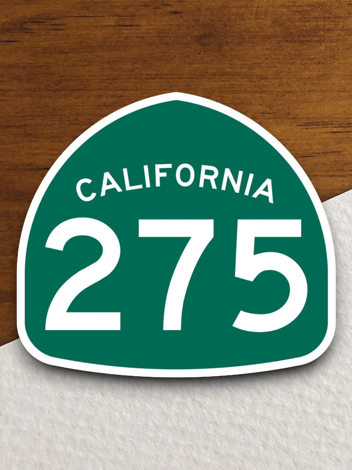 California state route 275 road sign sticker, road trip sticker, highway sign, room decor, travel sticker