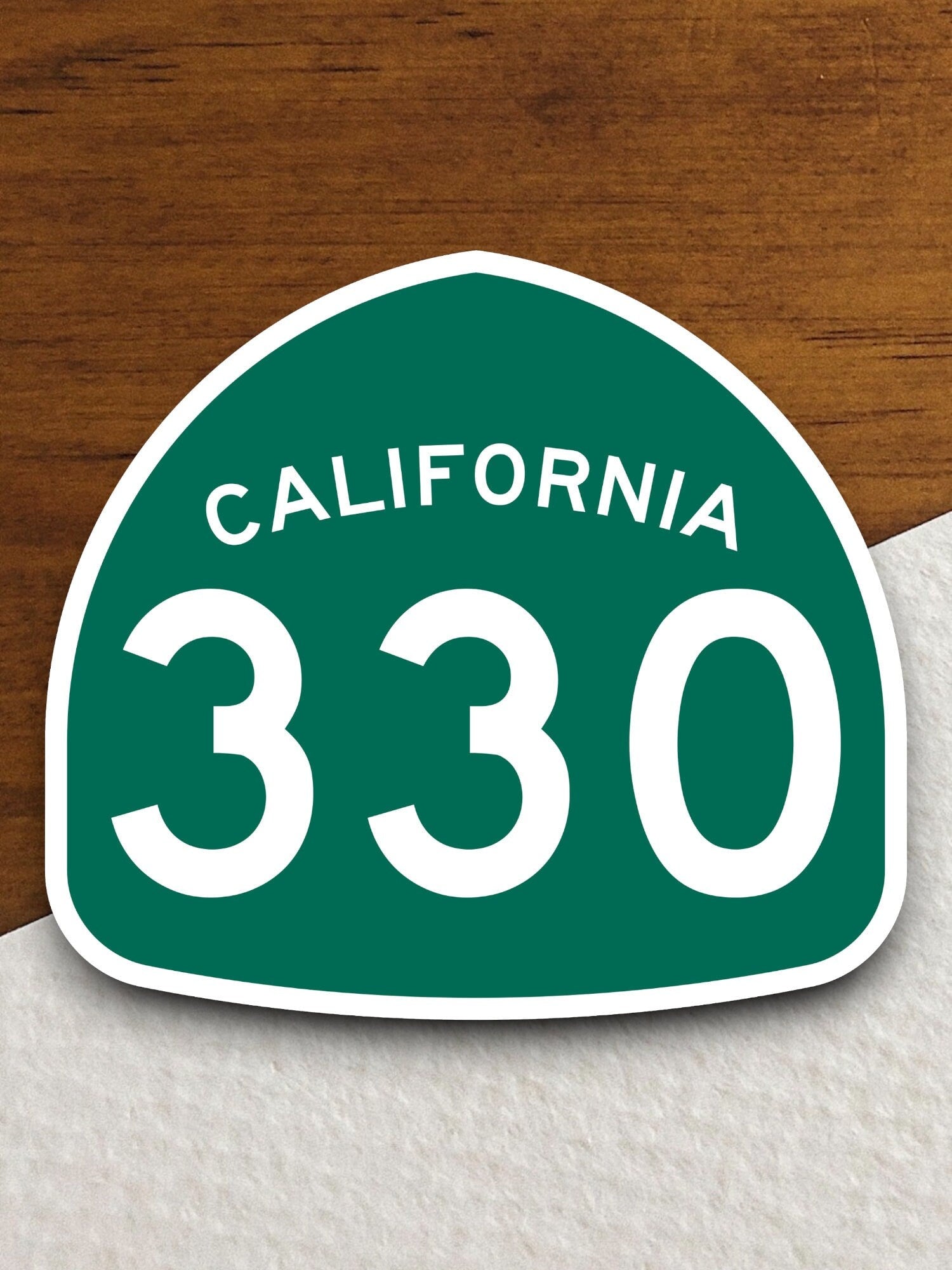 California state route 330 road sign sticker, road trip sticker, highway sign, room decor, travel sticker