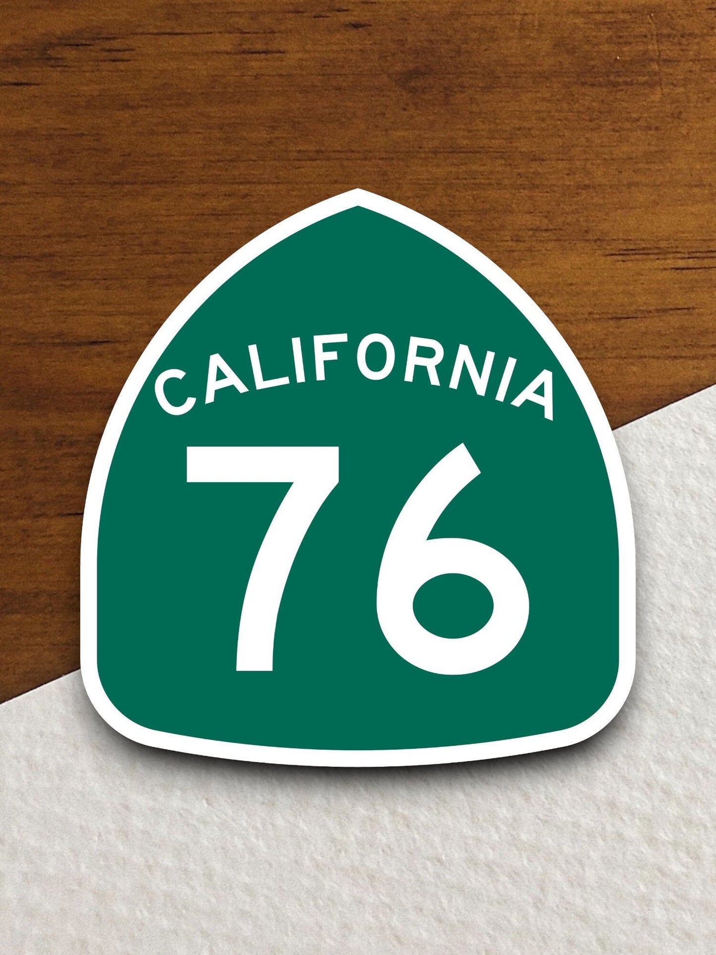 California state route 76 road sign sticker, road trip sticker, highway sign, room decor, travel sticker