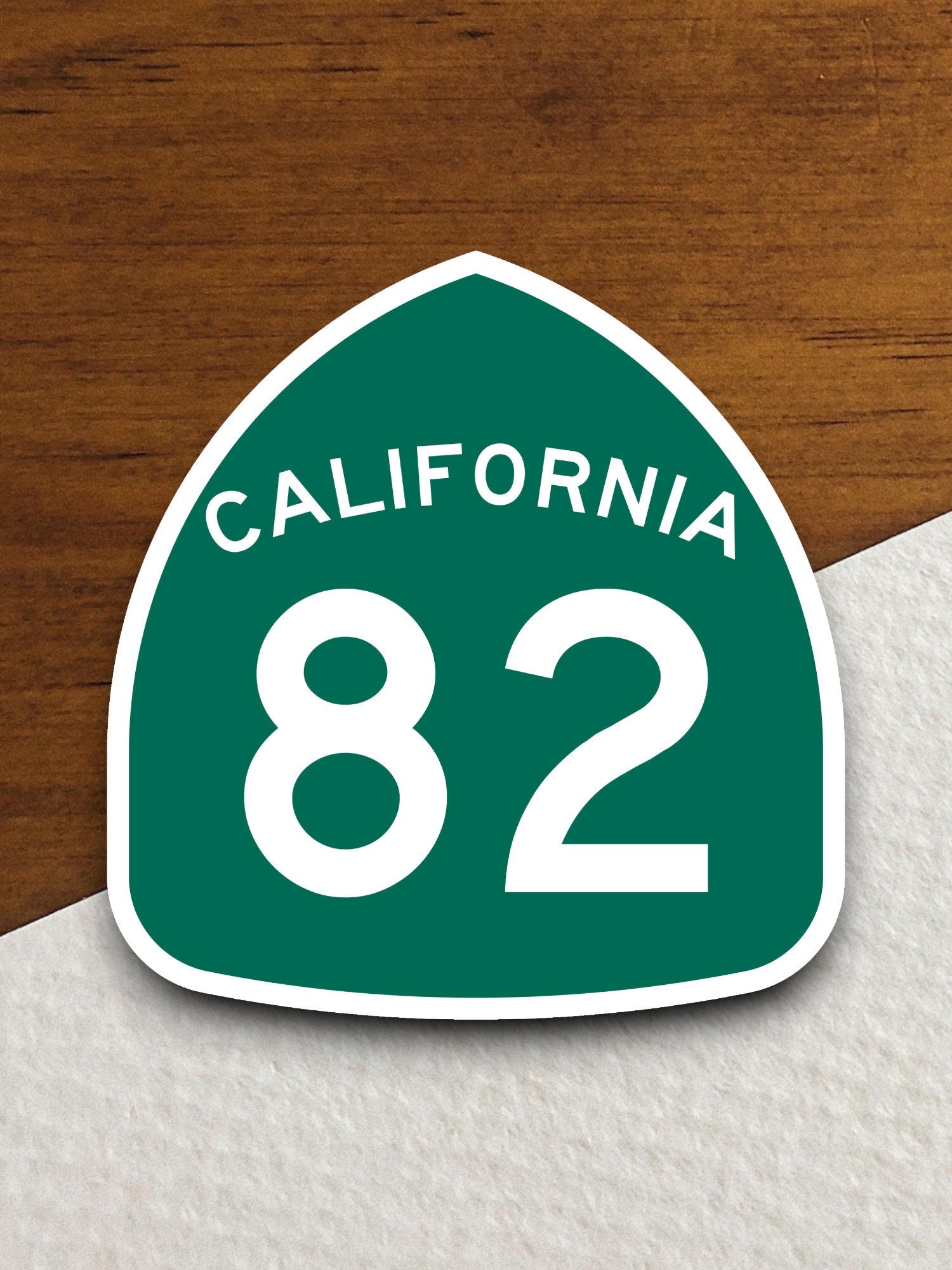 California state route 82 road sign sticker, road trip sticker, highway sign, room decor, travel sticker