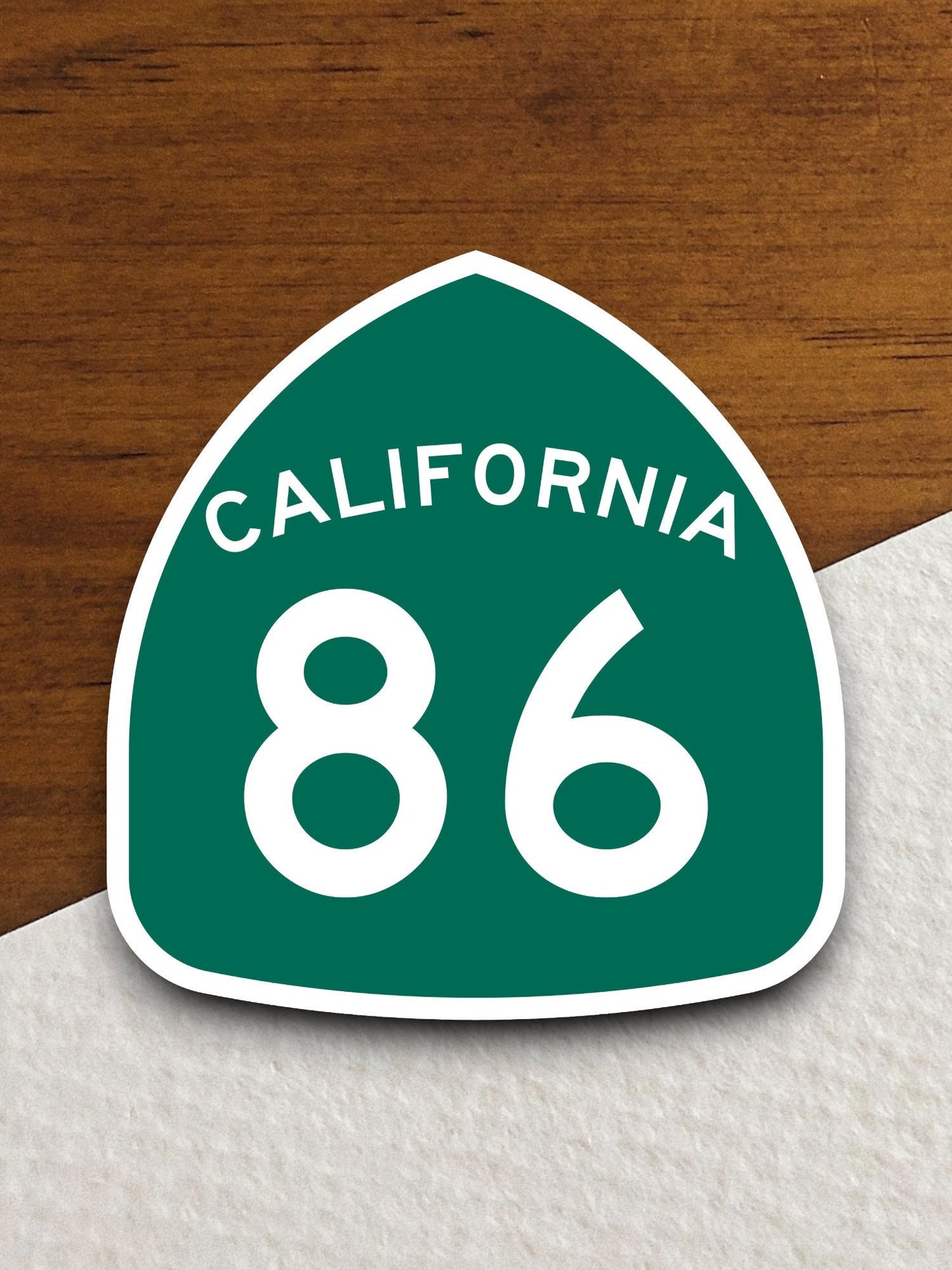 California state route 86 road sign sticker, road trip sticker, highway sign, room decor, travel sticker