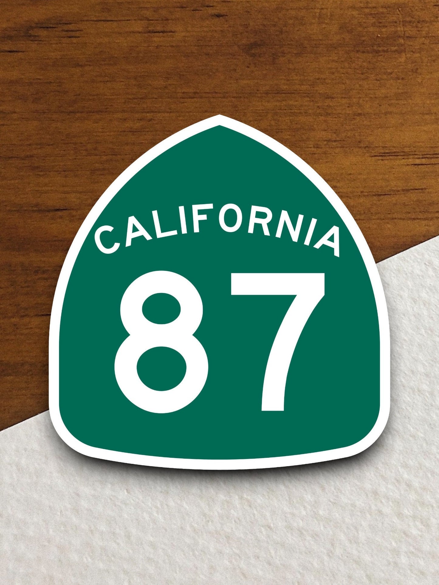 California state route 87 road sign sticker, road trip sticker, highway sign, room decor, travel sticker