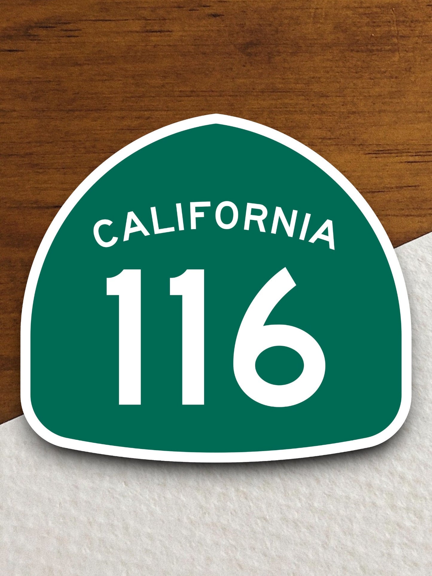 California state route 116 road sign sticker, road trip sticker, highway sign, room decor, travel sticker