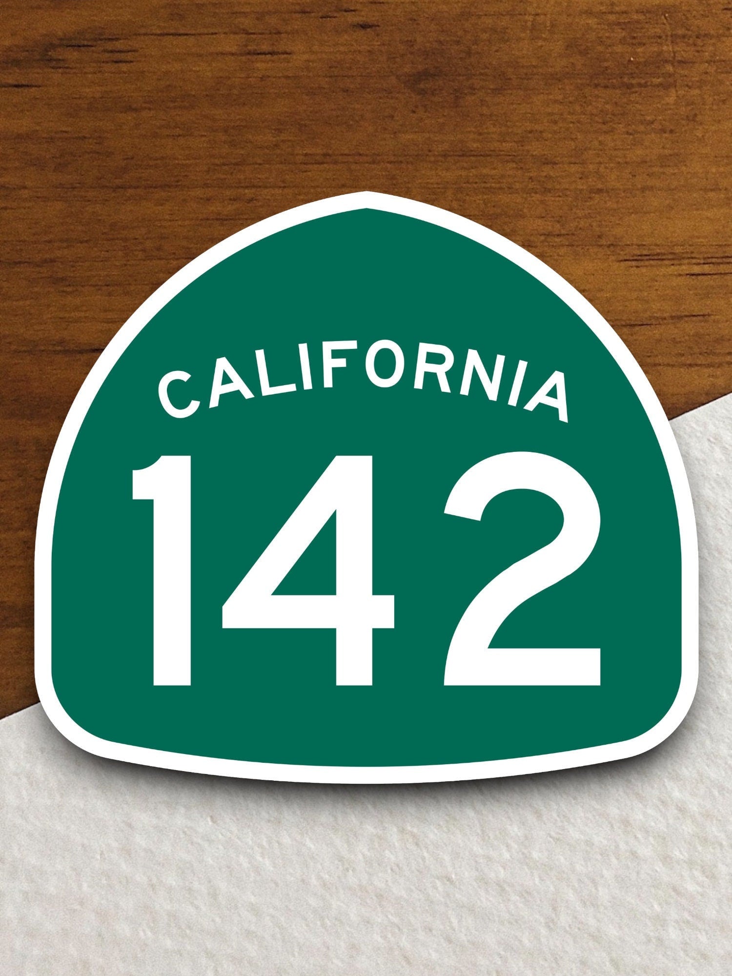 California state route 142 road sign sticker, road trip sticker, highway sign, room decor, travel sticker