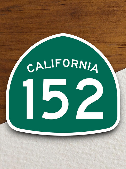 California state route 152 road sign sticker, road trip sticker, highway sign, room decor, travel sticker