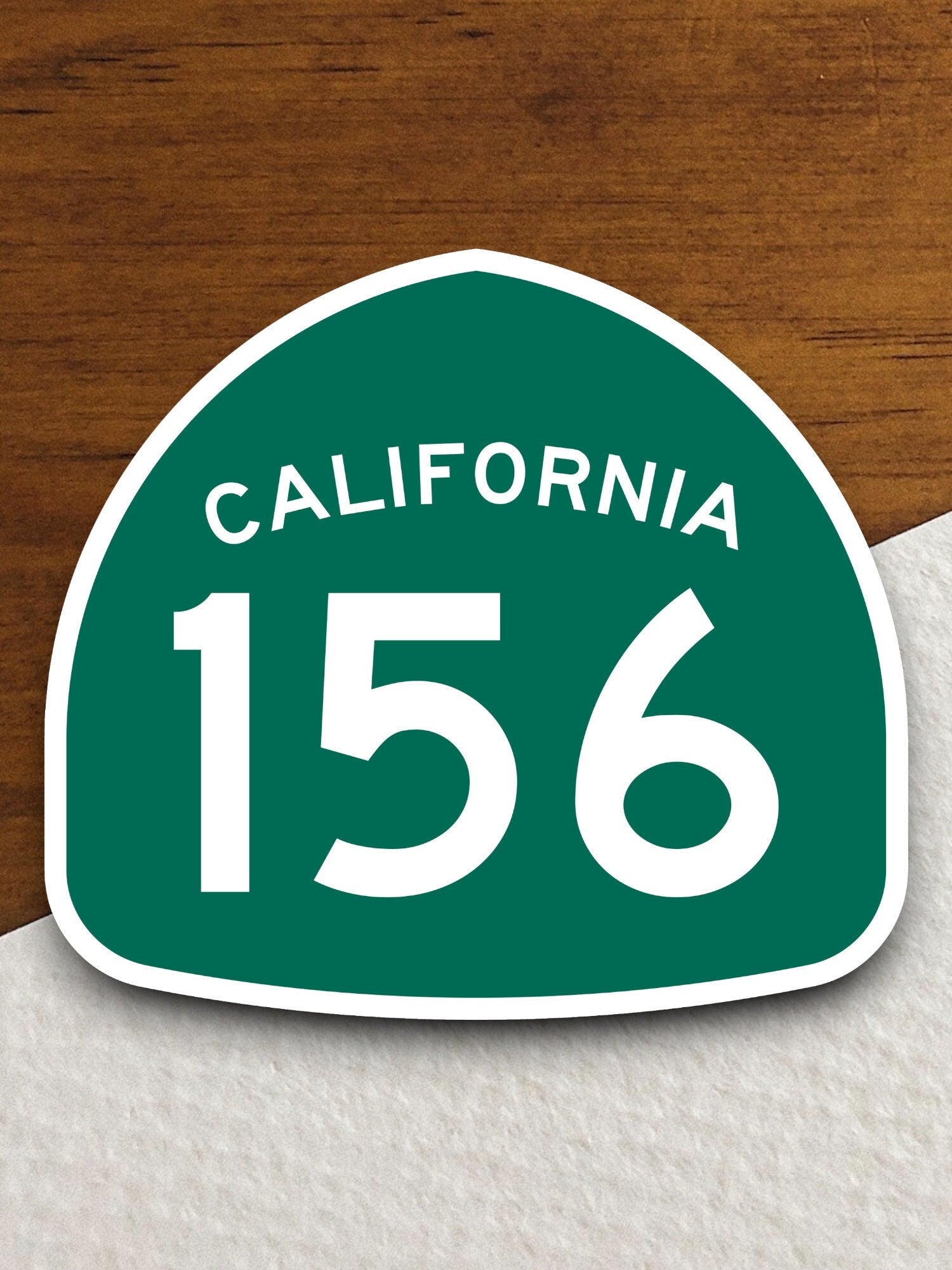 California state route 156 road sign sticker, road trip sticker, highway sign, room decor, travel sticker