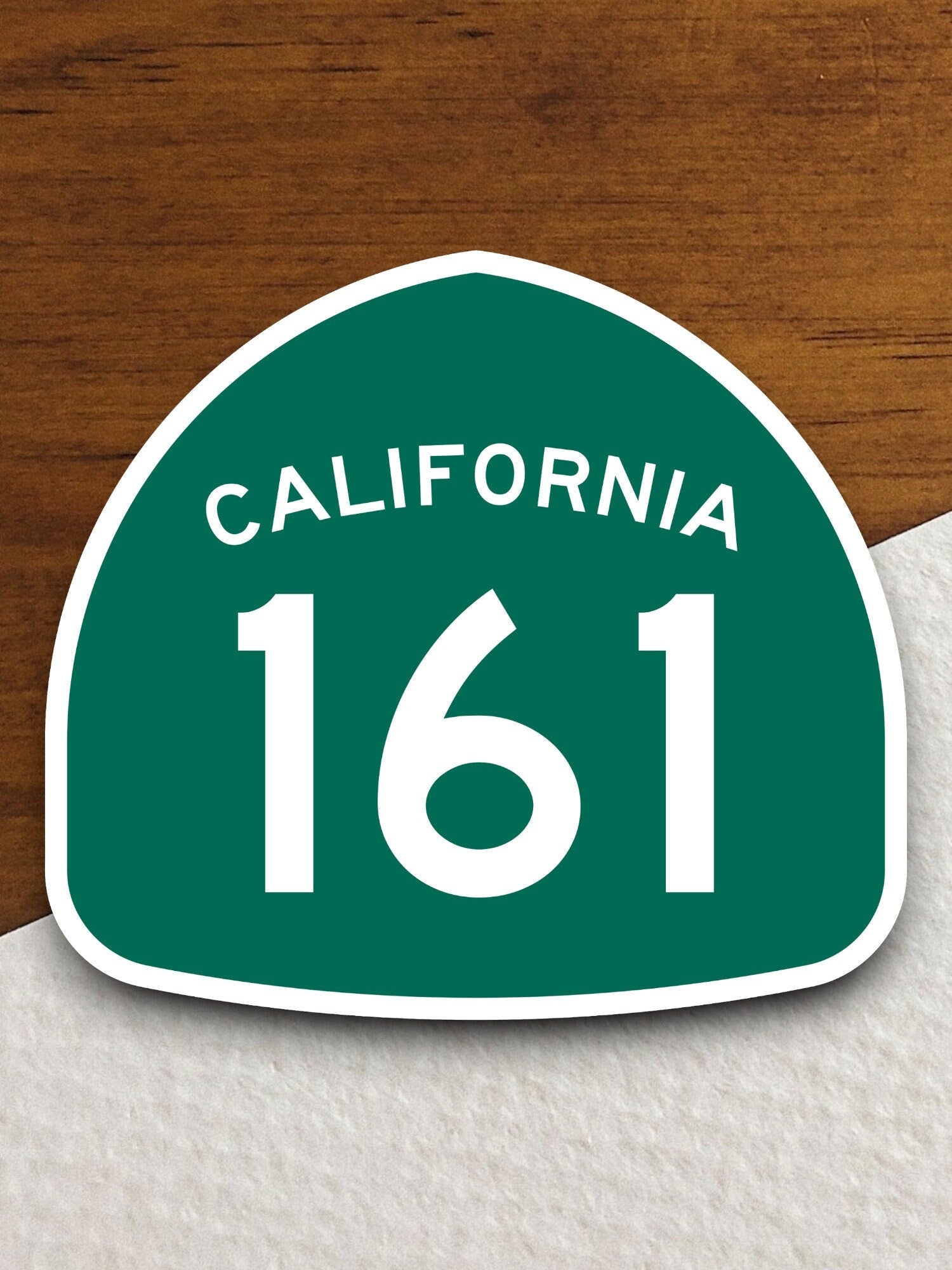 California state route 161 road sign sticker, road trip sticker, highway sign, room decor, travel sticker