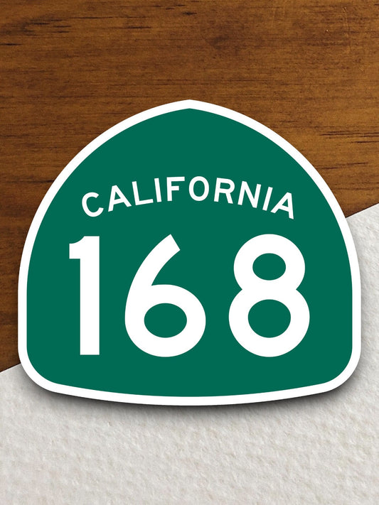 California state route 168 road sign sticker, road trip sticker, highway sign, room decor, travel sticker