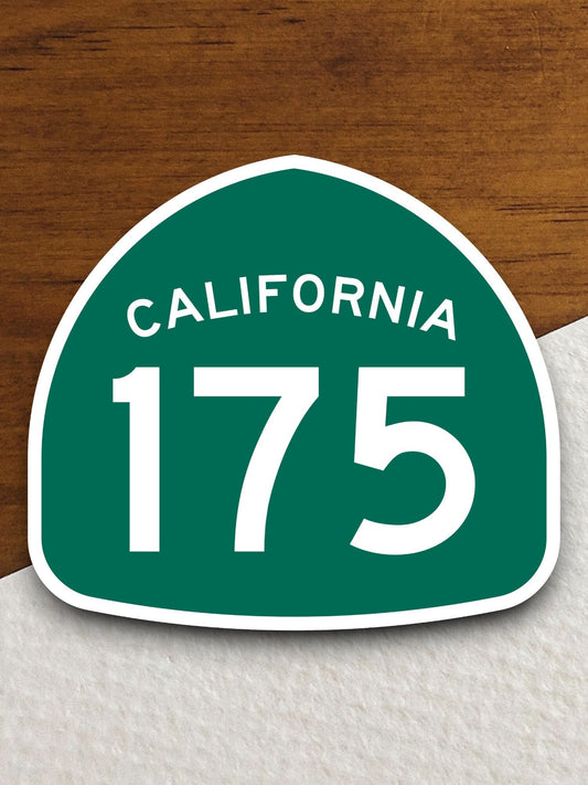 California state route 175 road sign sticker, road trip sticker, highway sign, room decor, travel sticker