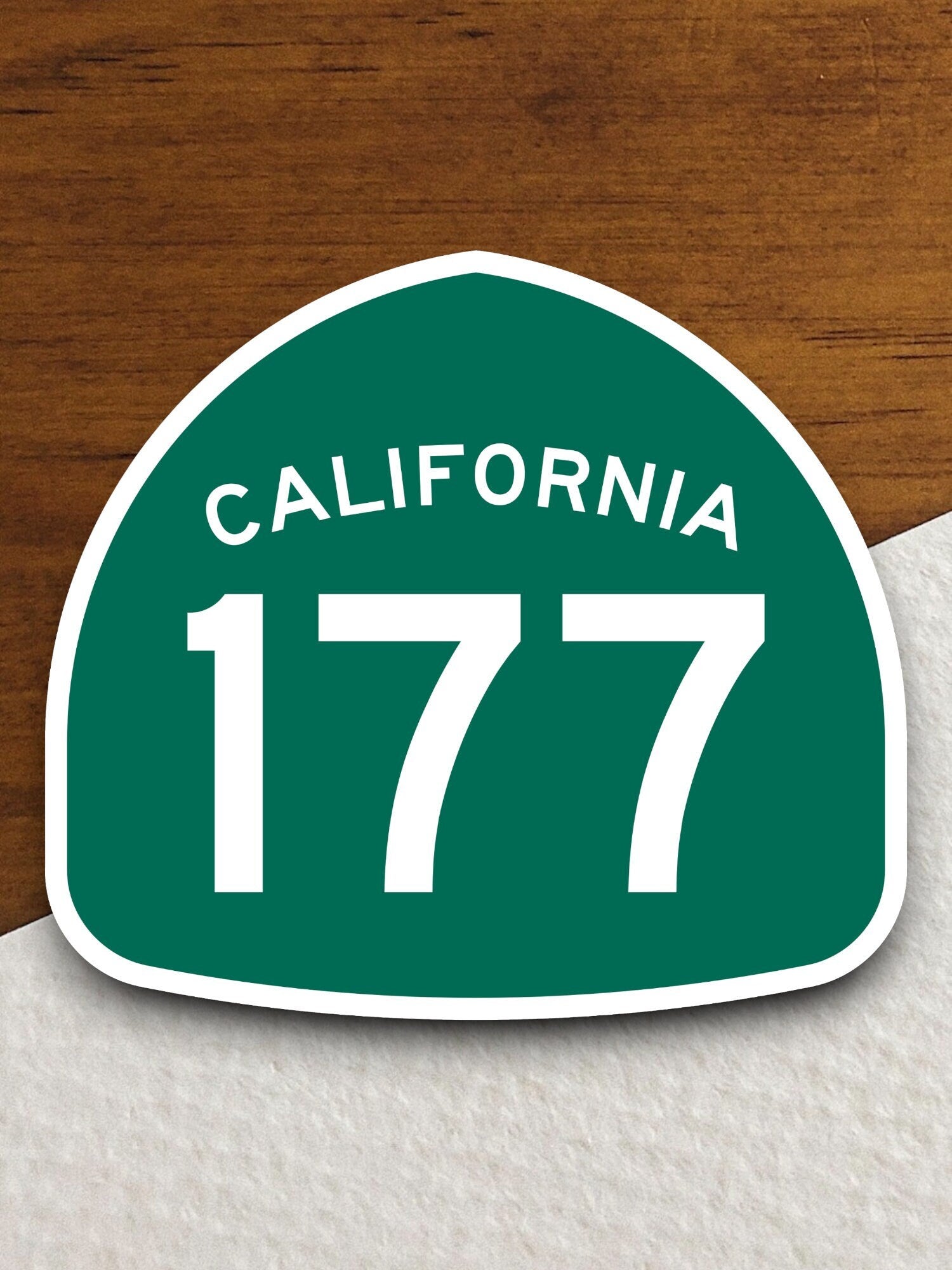 California state route 177 road sign sticker, road trip sticker, highway sign, room decor, travel sticker