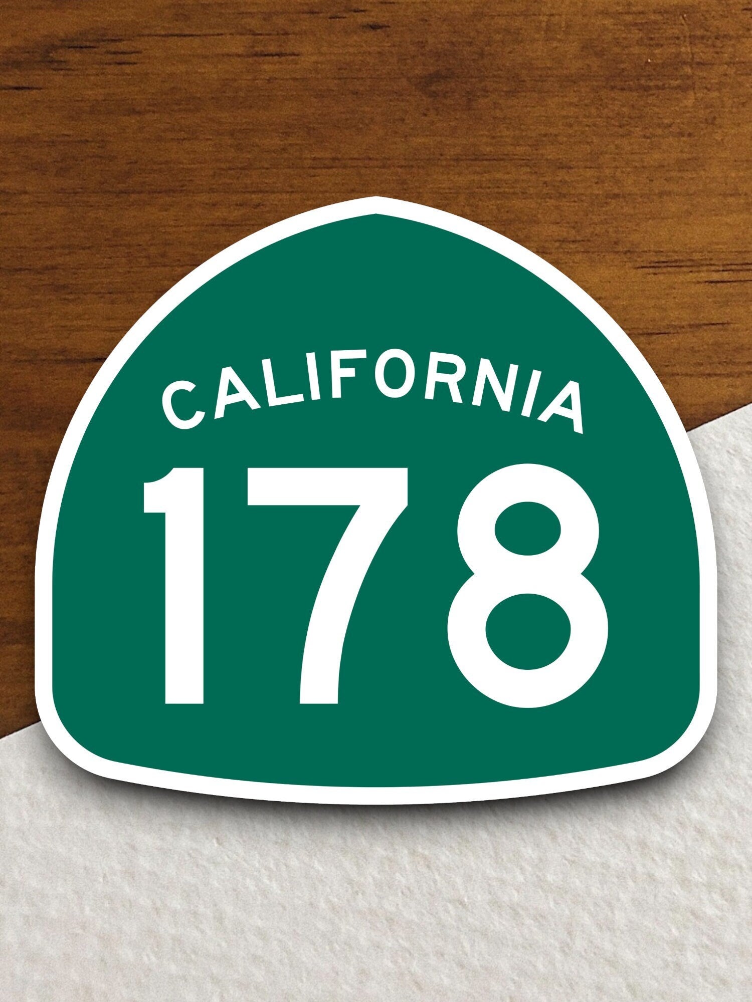 California state route 178 road sign sticker, road trip sticker, highway sign, room decor, travel sticker