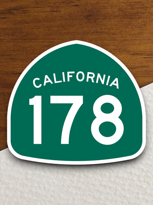 California state route 178 road sign sticker, road trip sticker, highway sign, room decor, travel sticker