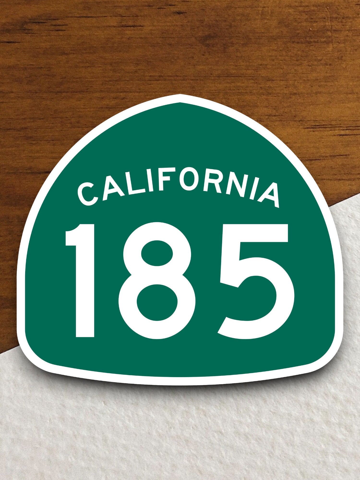 California state route 185 road sign sticker, road trip sticker, highway sign, room decor, travel sticker